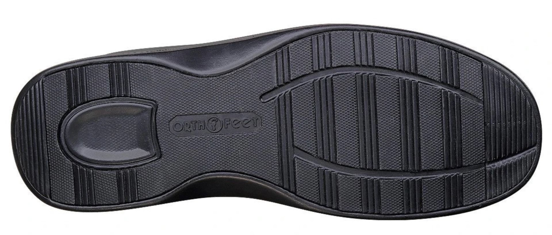 Orthofeet Melbourne Black Orthotic Sandal