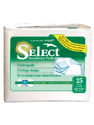 ProCare Disposable Underpads Fluff Absorbency