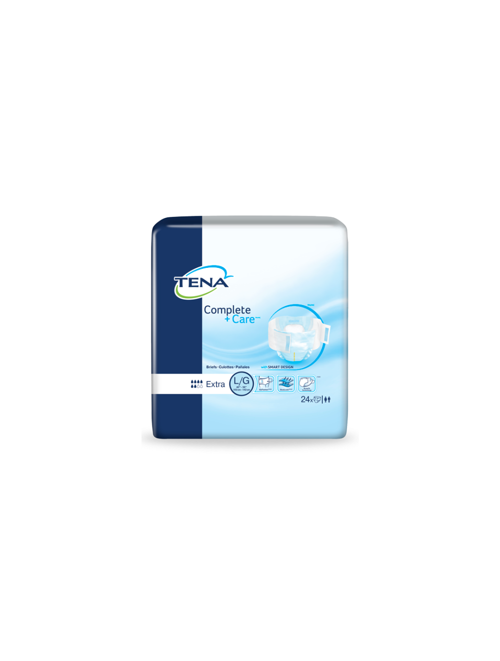 California Medical Supply Company TENA Brief Adult Incontinent Complete +  Care Moderate Absorbency AAA Medical Supply In San Diego